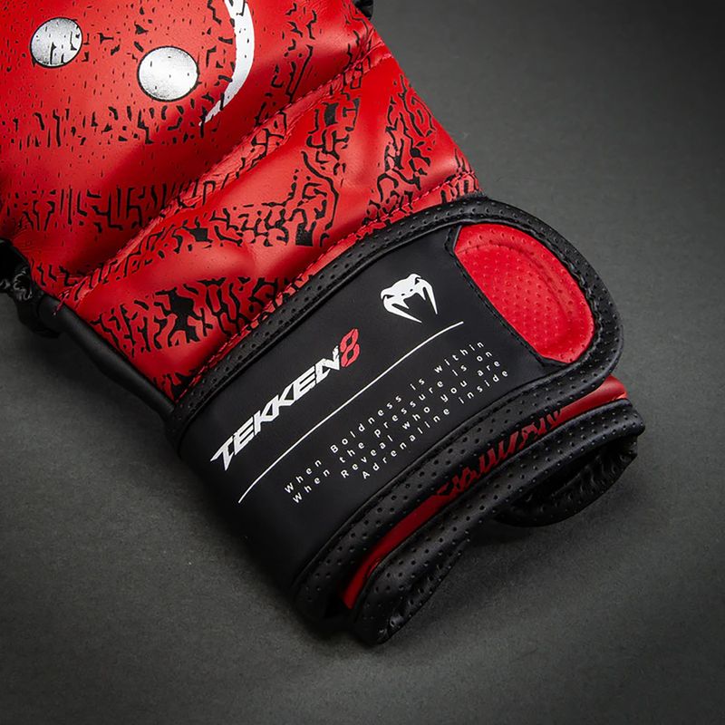 Rękawice sparingowe Venum x TEKKEN 8 Kazuya Sparring red/black 4