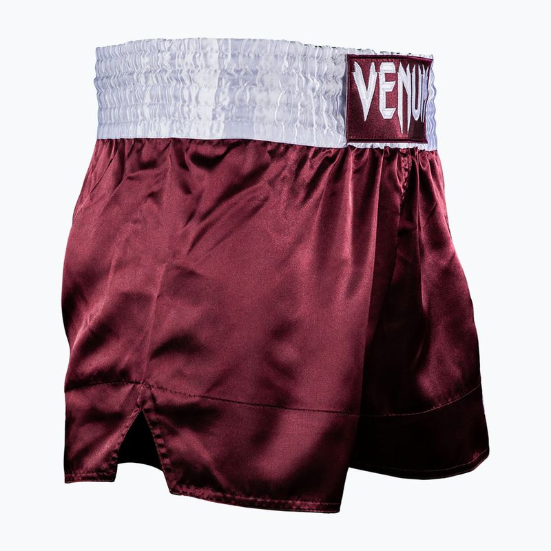 Spodenki treningowe męskie Venum Classic Muay Thai burgundy 3
