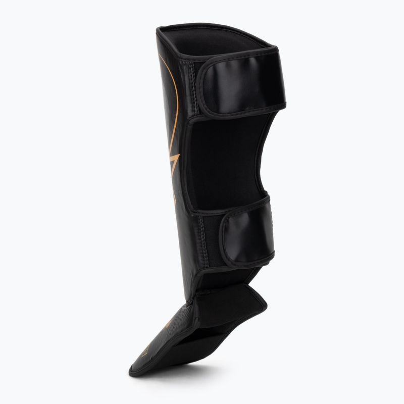 Ochraniacze piszczeli i stóp Venum Ringhorns Charger Shin black/gold 3