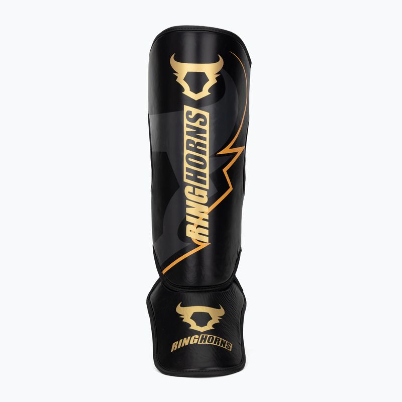 Ochraniacze piszczeli i stóp Venum Ringhorns Charger Shin black/gold 4