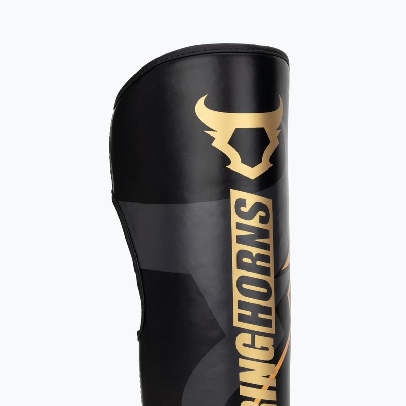 Ochraniacze piszczeli i stóp Venum Ringhorns Charger Shin black/gold 6