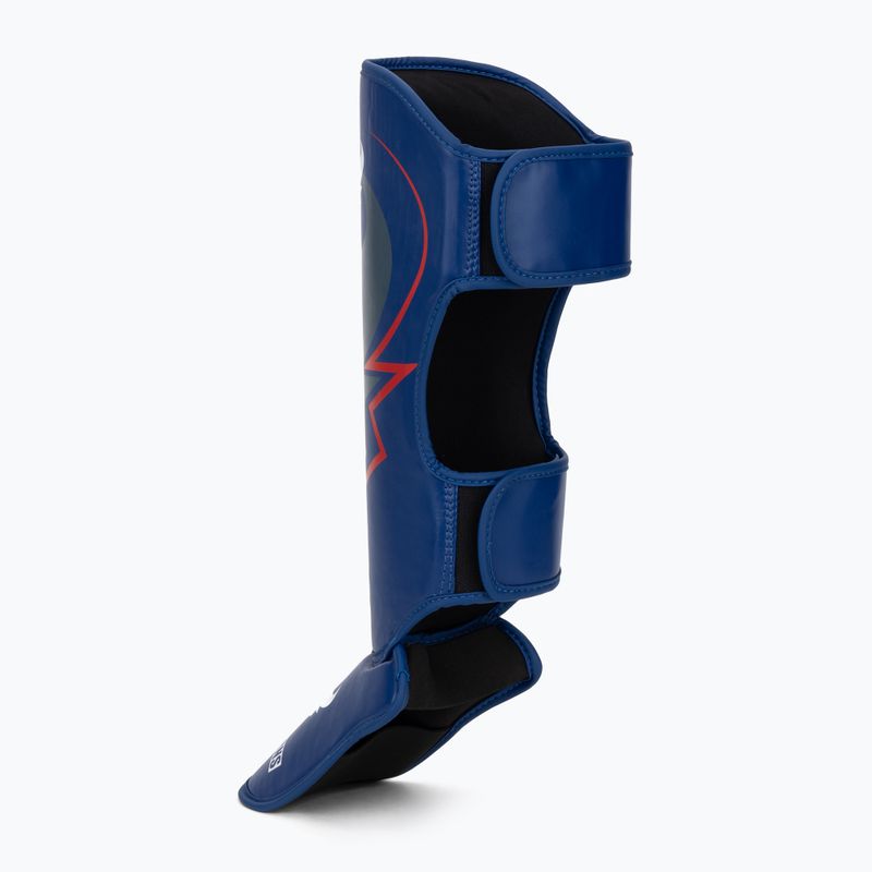 Ochraniacze piszczeli i stóp Venum Ringhorns Charger Shin navy blue/red 3