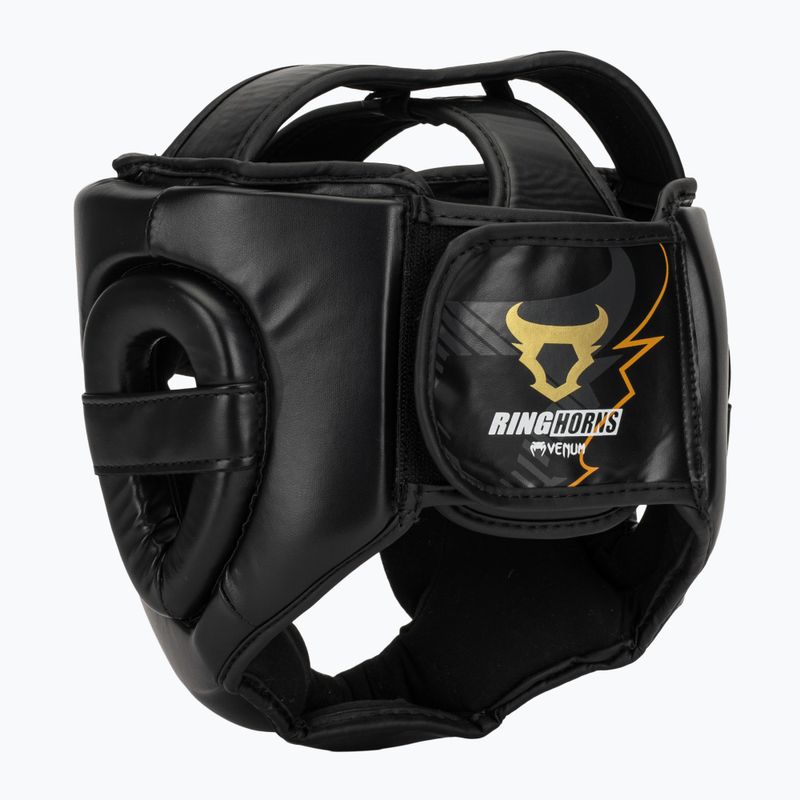Kask bokserski Venum Ringhorns Charger Headgear black/gold 3
