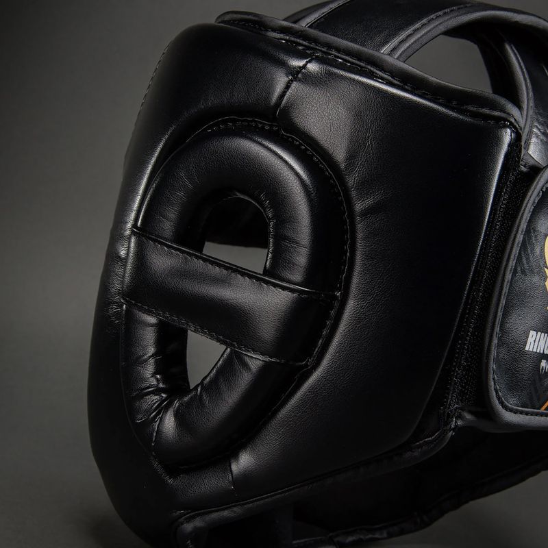 Kask bokserski Venum Ringhorns Charger Headgear black/gold 4
