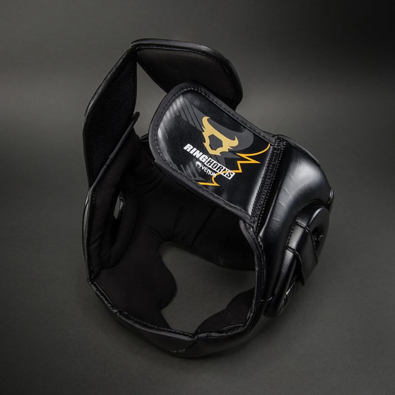 Kask bokserski Venum Ringhorns Charger Headgear black/gold 6