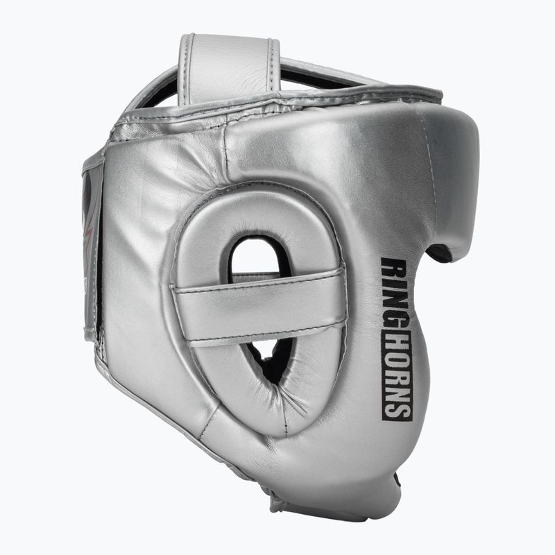 Kask bokserski Venum Ringhorns Charger Headgear silver/black 2