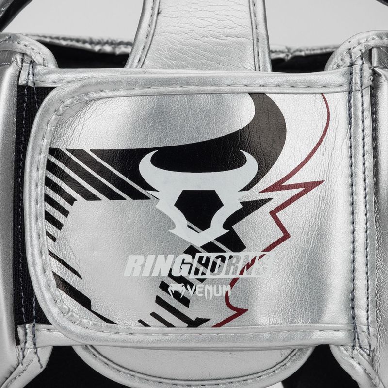 Kask bokserski Venum Ringhorns Charger Headgear silver/black 5