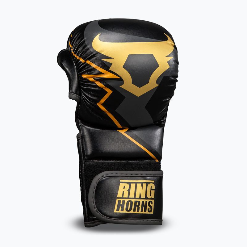 Rękawice sparingowe Venum Ringhorns Charger black/gold 3