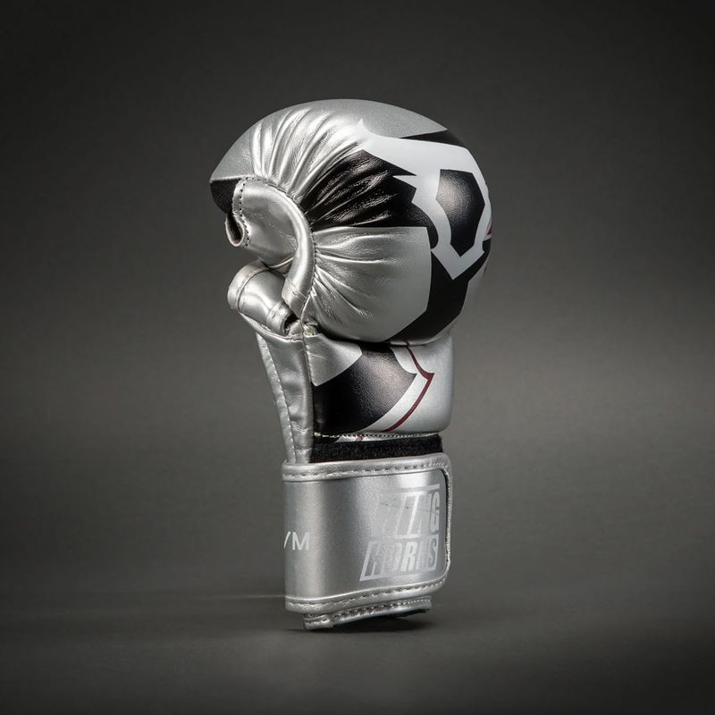 Rękawice sparingowe Venum Ringhorns Charger silver/black 3