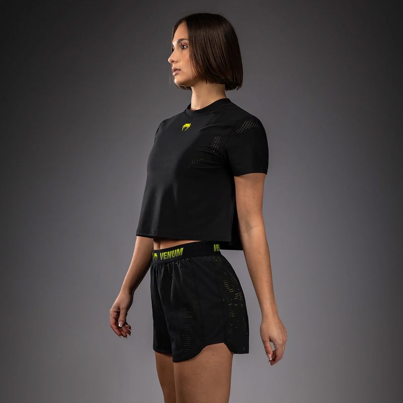 Spodenki treningowe damskie Venum Lazer black/yellow 4