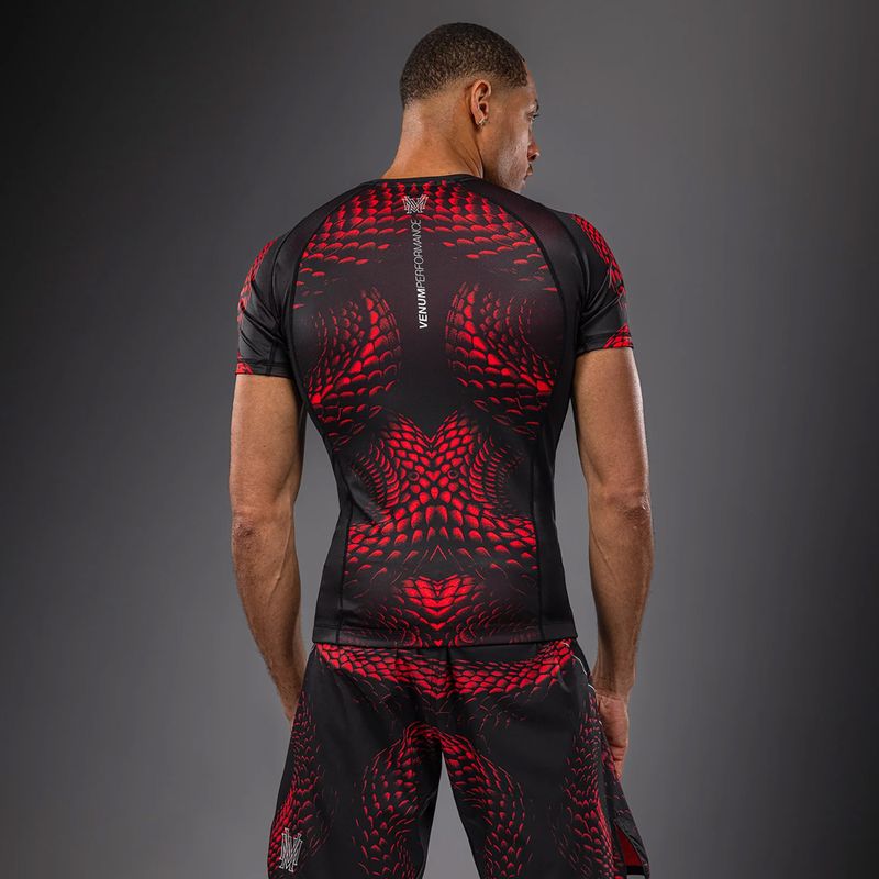 Rashguard męski Venum Matupa Short Sleeve black/red/silver 2