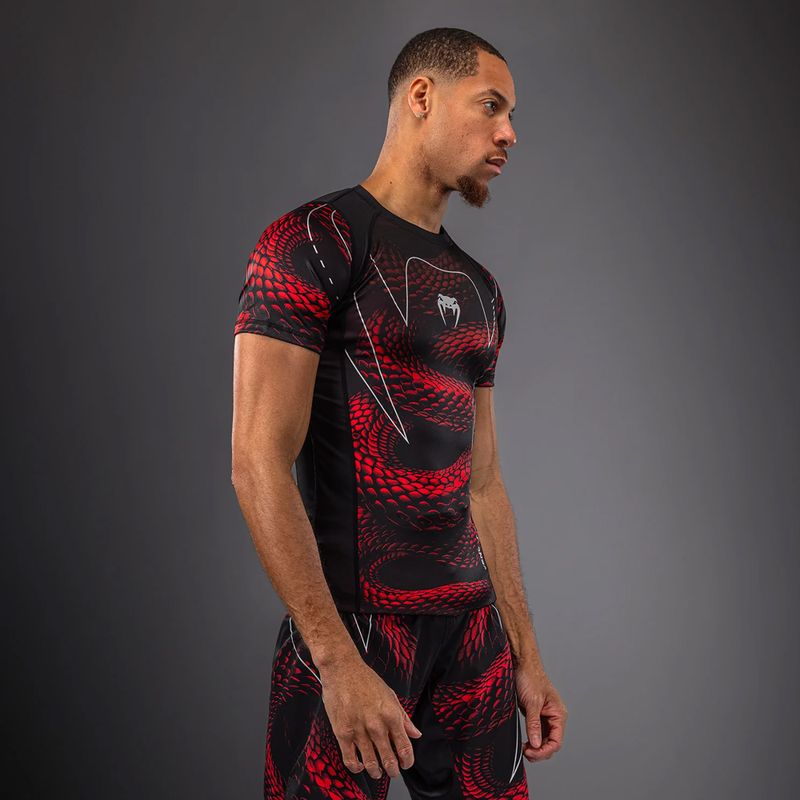 Rashguard męski Venum Matupa Short Sleeve black/red/silver 3