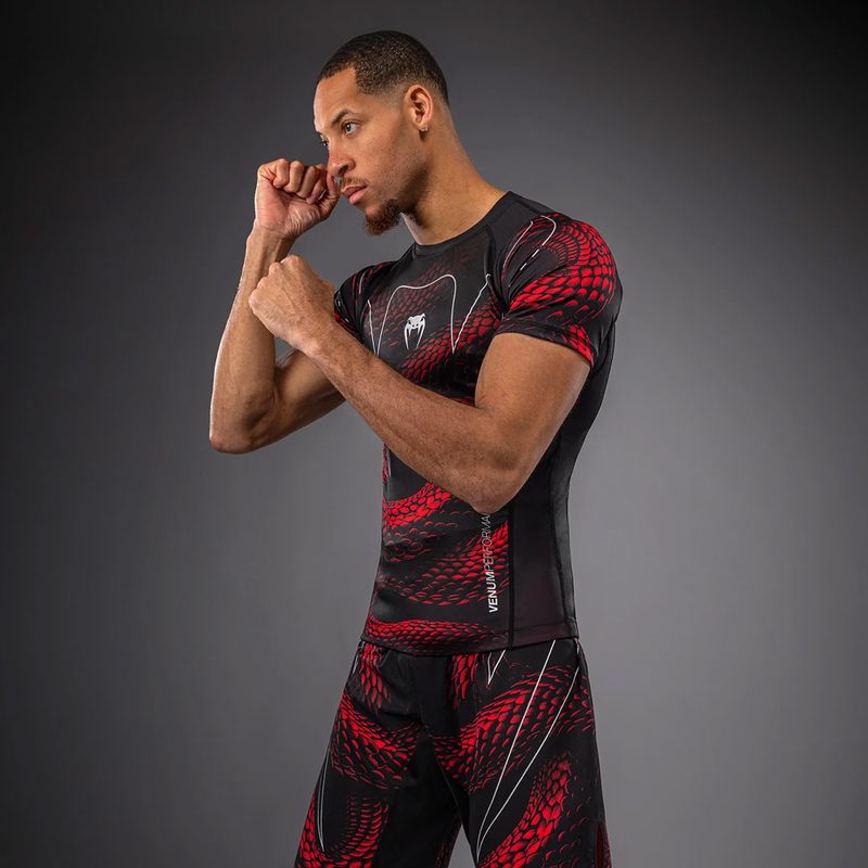 Rashguard męski Venum Matupa Short Sleeve black/red/silver 4