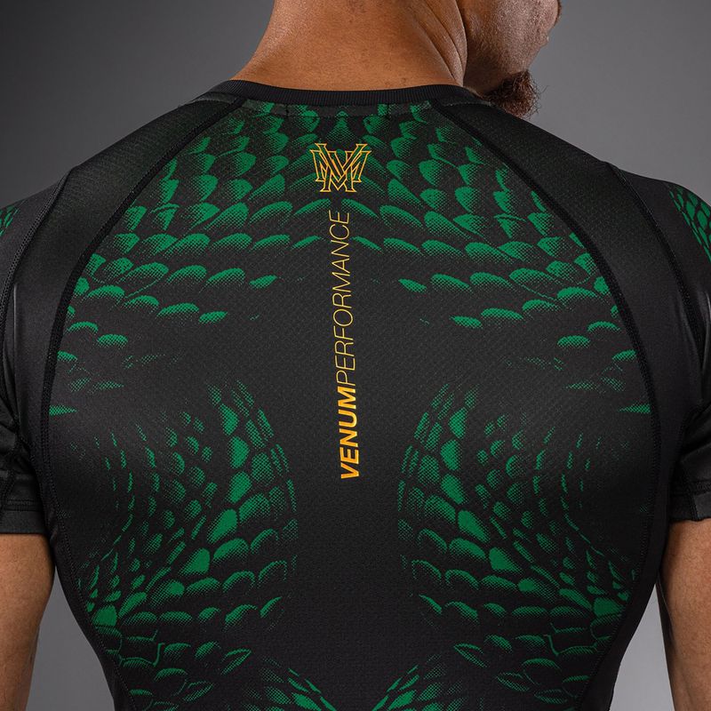 Rashguard męski Venum Matupa Short Sleeve black/green/gold 5