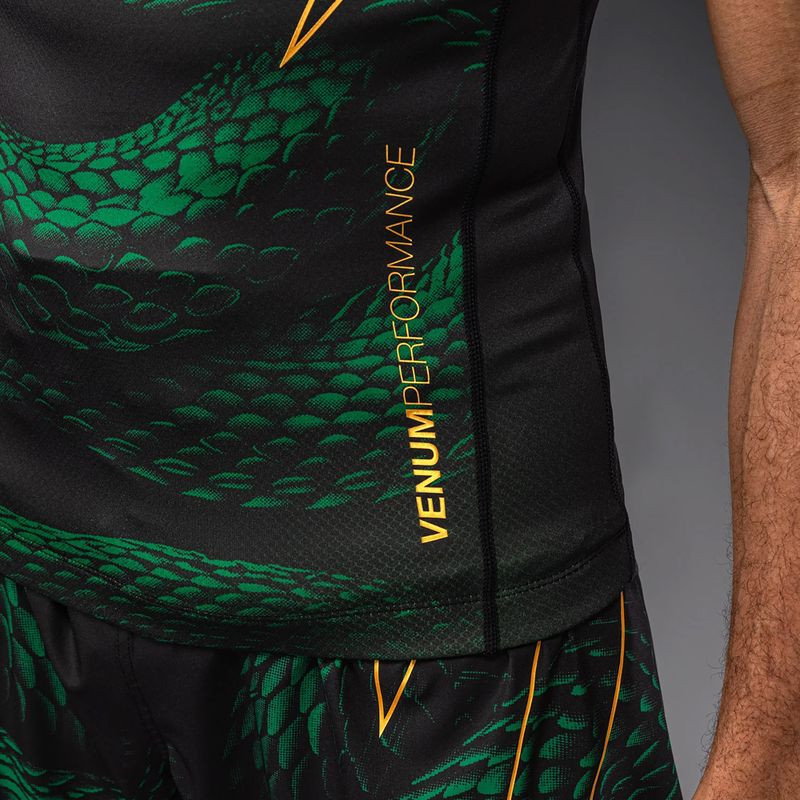 Rashguard męski Venum Matupa Short Sleeve black/green/gold 6