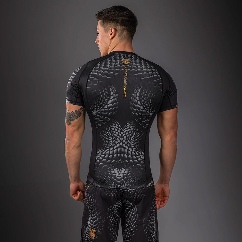 Rashguard męski Venum Matupa Short Sleeve black/grey/gold 2