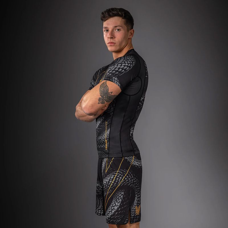 Rashguard męski Venum Matupa Short Sleeve black/grey/gold 5