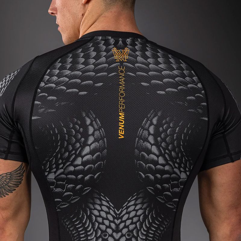 Rashguard męski Venum Matupa Short Sleeve black/grey/gold 6
