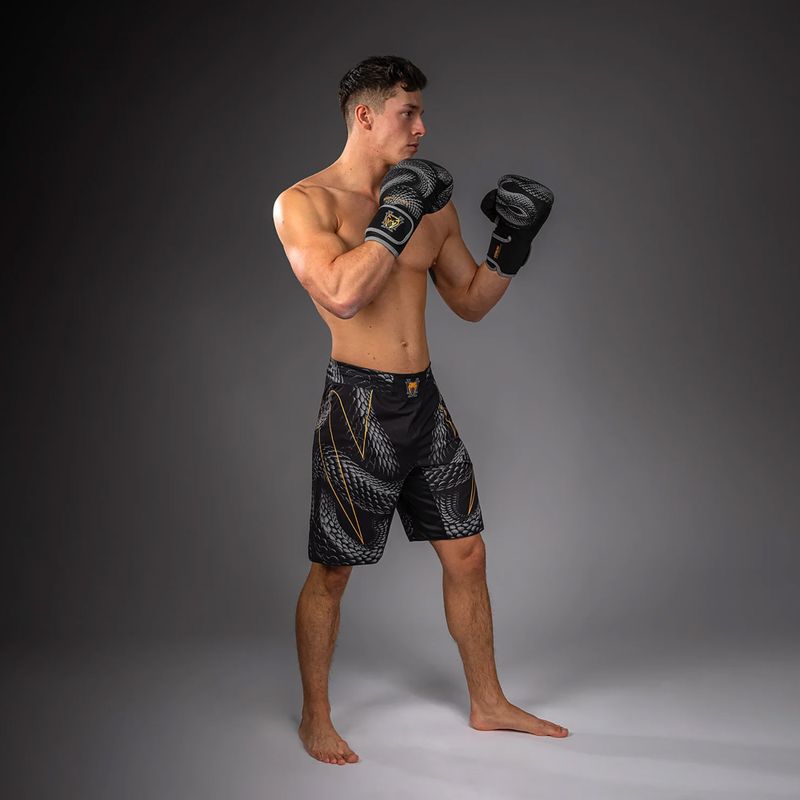 Spodenki treningowe męskie Venum Matupa Fightshorts black/grey/gold 2