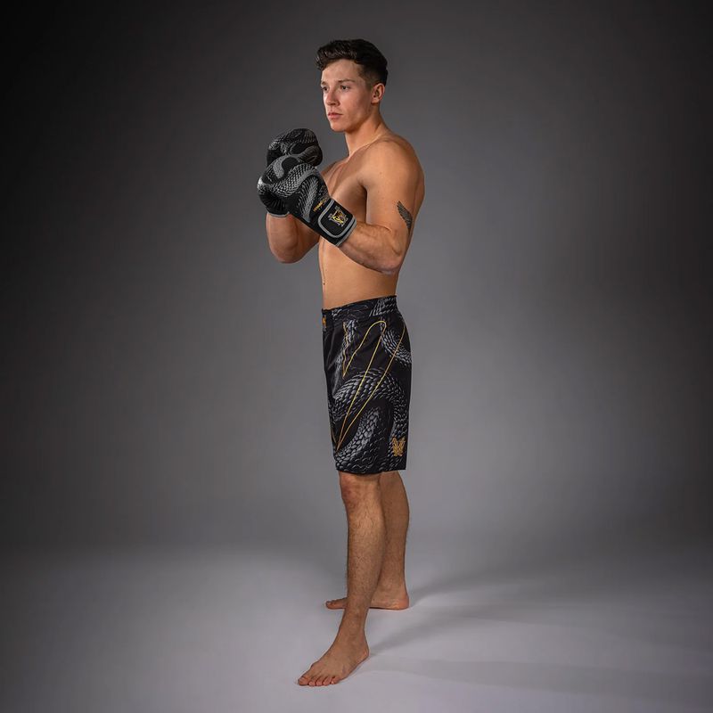 Spodenki treningowe męskie Venum Matupa Fightshorts black/grey/gold 4