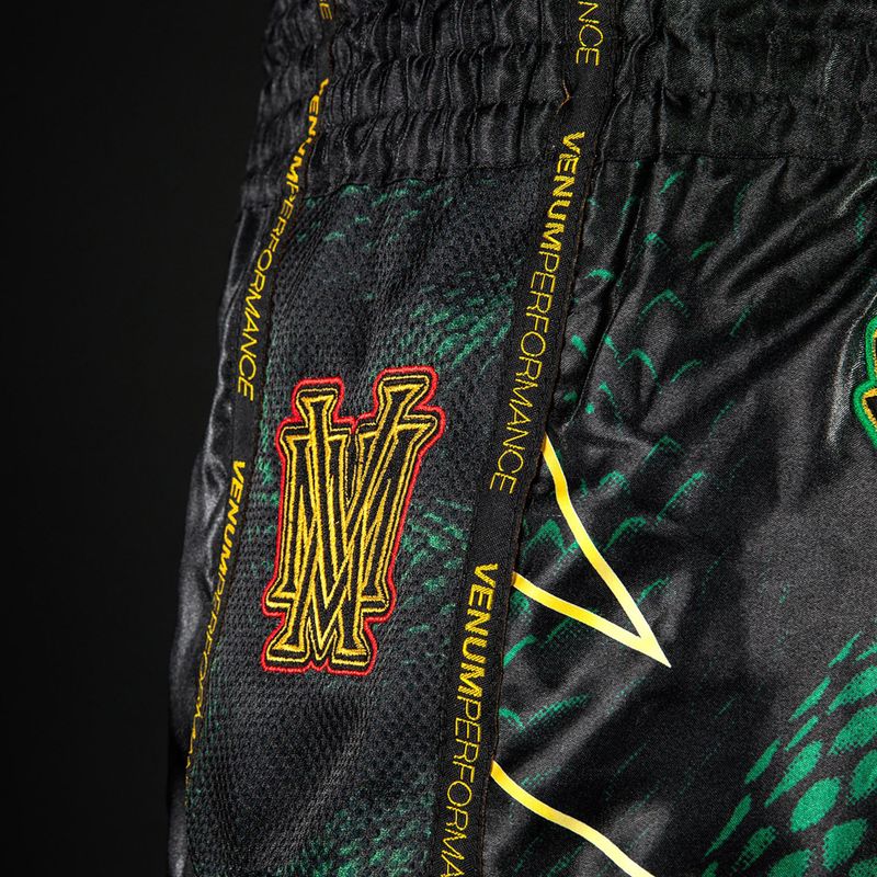 Spodenki treningowe męskie Venum Matupa Muay Thai black/green/gold 6