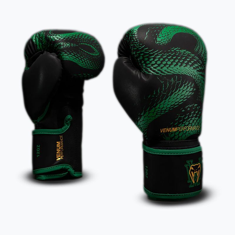Rękawice bokserskie Venum Matupa Boxing black/green/gold 2