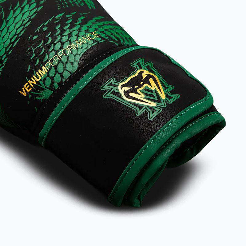 Rękawice bokserskie Venum Matupa Boxing black/green/gold 4