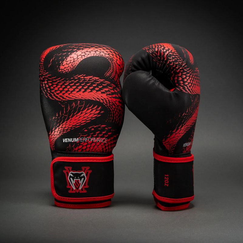 Rękawice bokserskie Venum Matupa Boxing black/red/silver 2