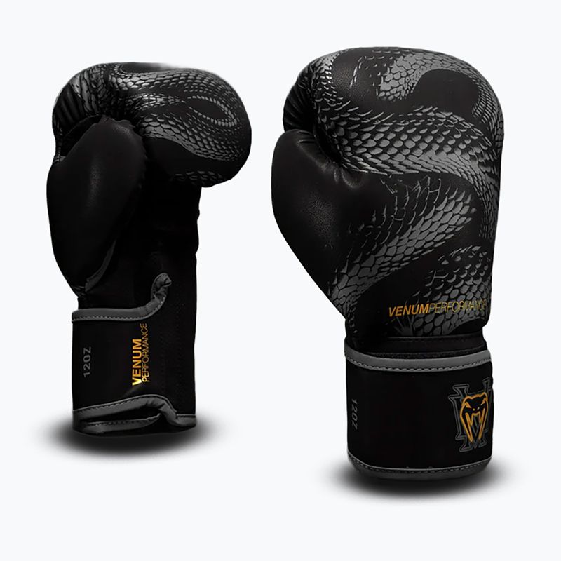 Rękawice bokserskie Venum Matupa Boxing black/grey/gold 2