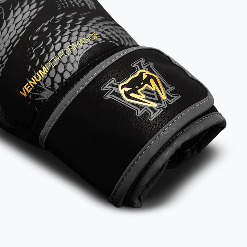 Rękawice bokserskie Venum Matupa Boxing black/grey/gold 4