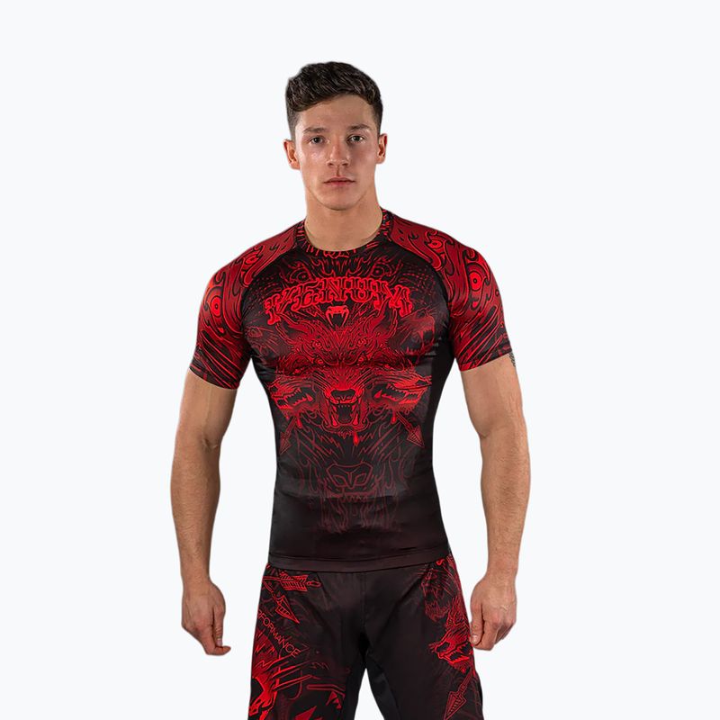 Rashguard męski Venum Wolf Atak black/red