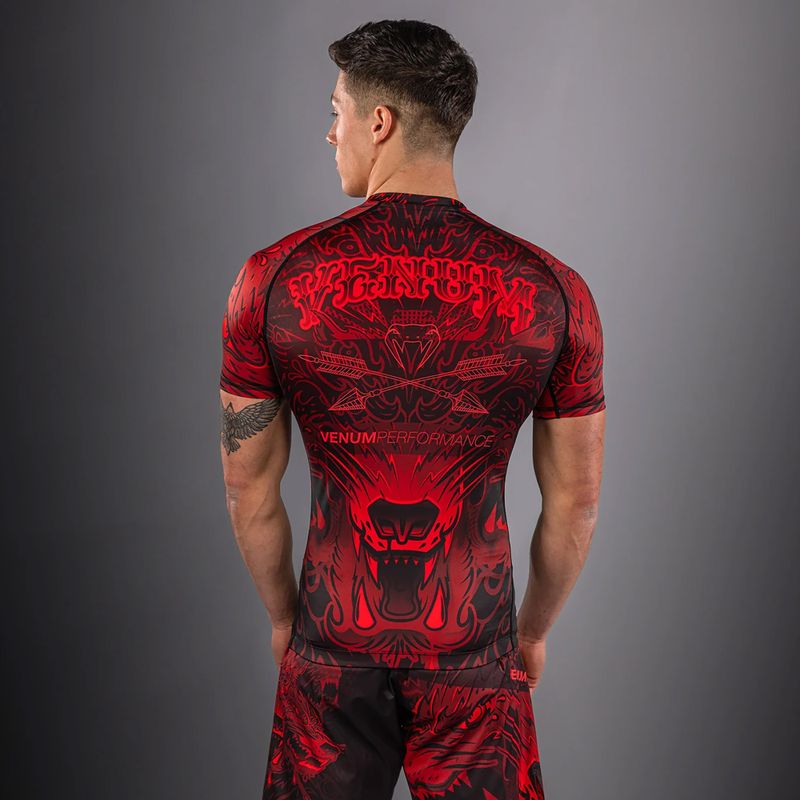 Rashguard męski Venum Wolf Atak black/red 2