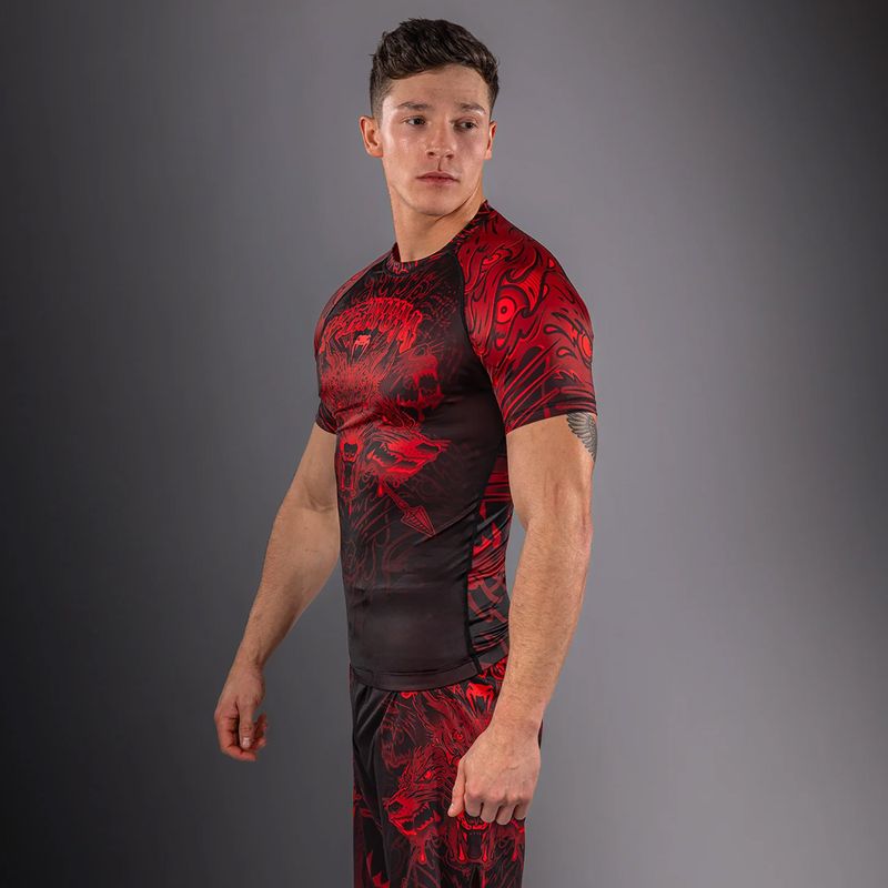 Rashguard męski Venum Wolf Atak black/red 3