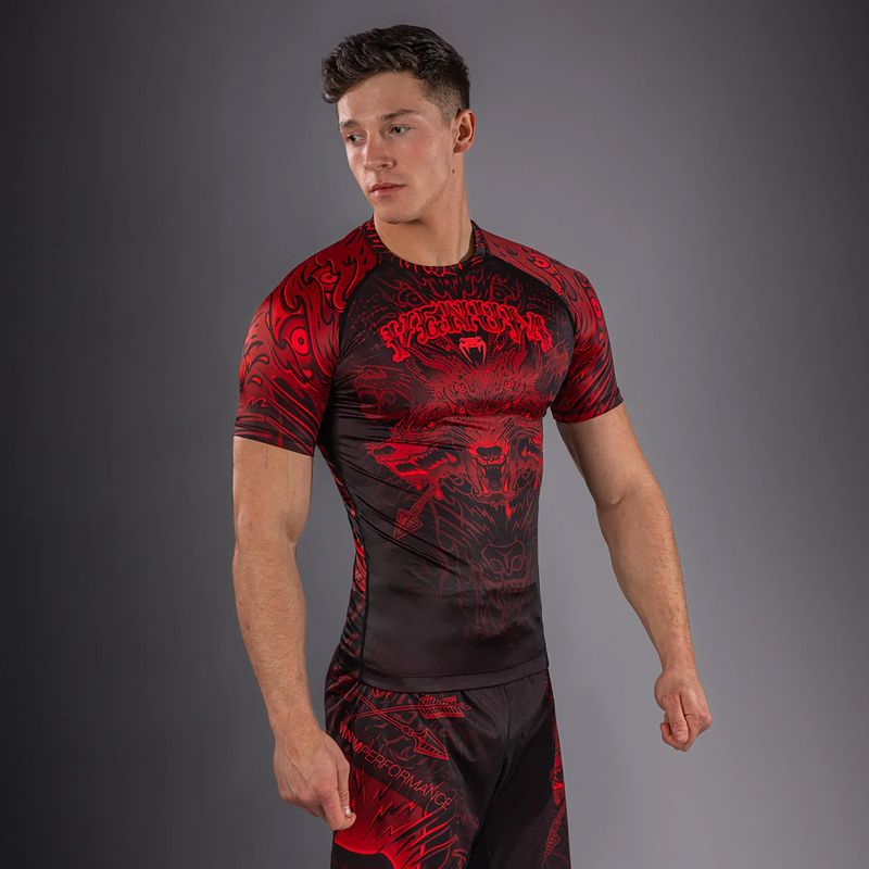 Rashguard męski Venum Wolf Atak black/red 4