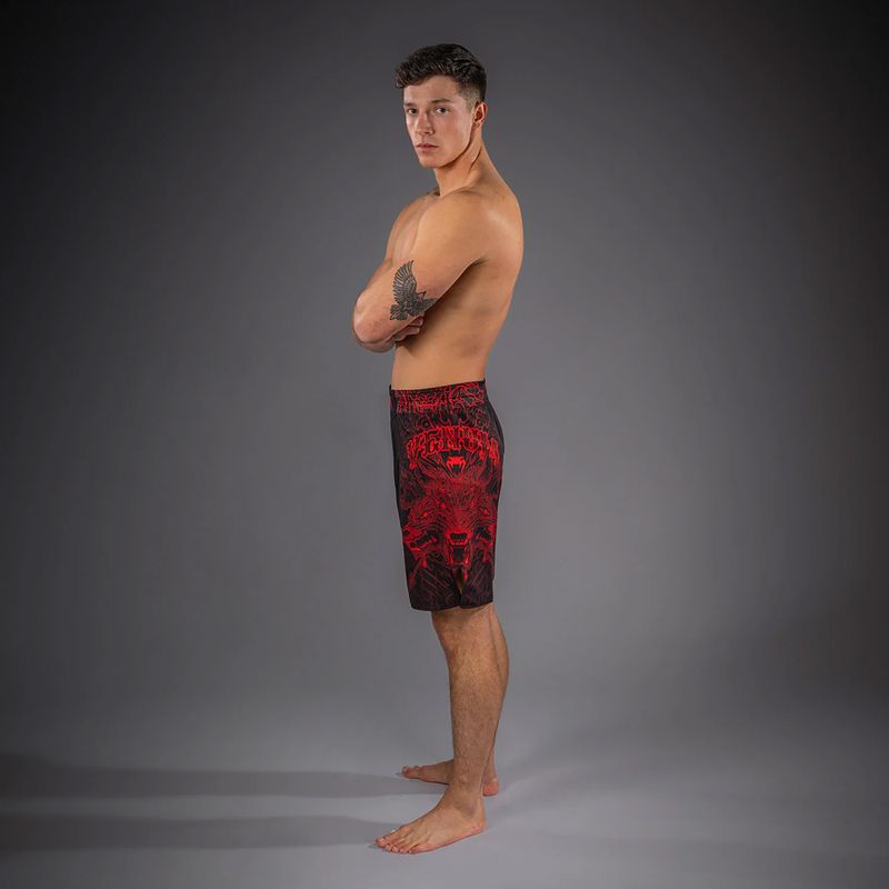 Spodenki treningowe męskie Venum Wolf Atak Fightshorts black/red 2