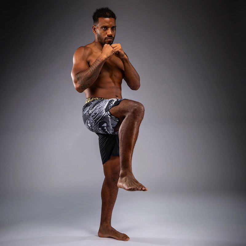 Spodenki treningowe męskie Venum Wolf Atak Fightshorts black/grey 2
