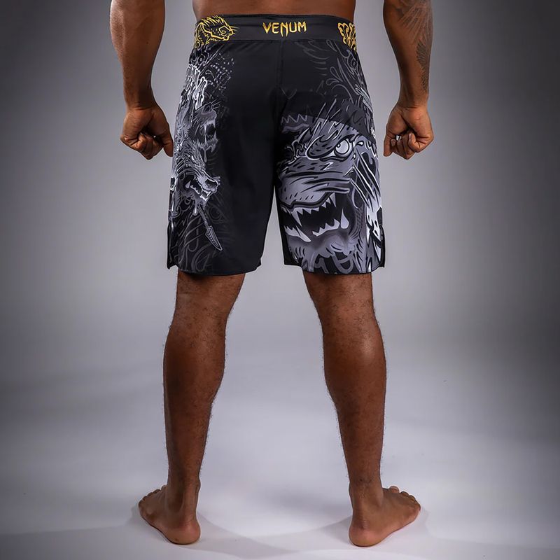 Spodenki treningowe męskie Venum Wolf Atak Fightshorts black/grey 3