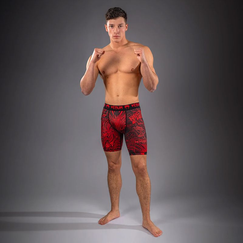 Spodenki treningowe męskie Venum Wolf Atak Vale Tudo Shorts black/red 2
