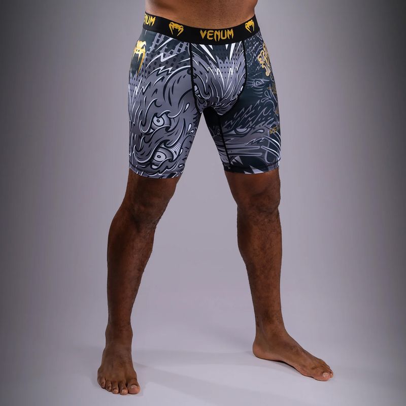 Spodenki treningowe męskie Venum Wolf Atak Vale Tudo Shorts black/grey 2