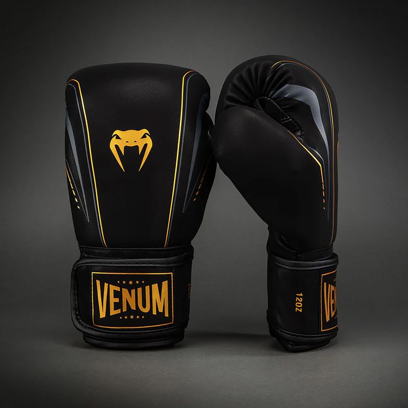 Rękawice bokserskie Venum Streamline Boxing black/gold 2