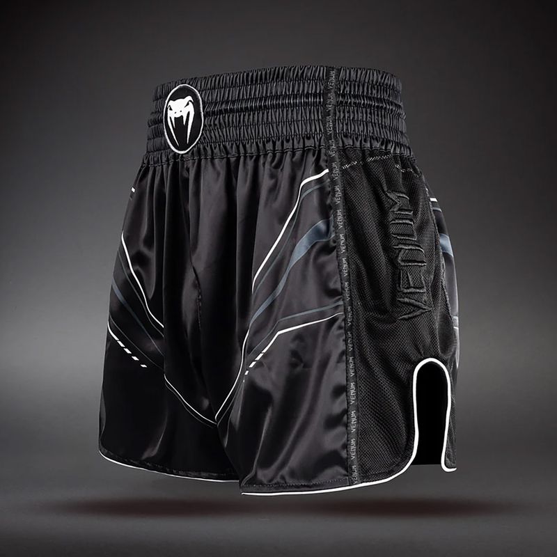 Spodenki treningowe męskie Venum Streamline Muay Thai black/white 3