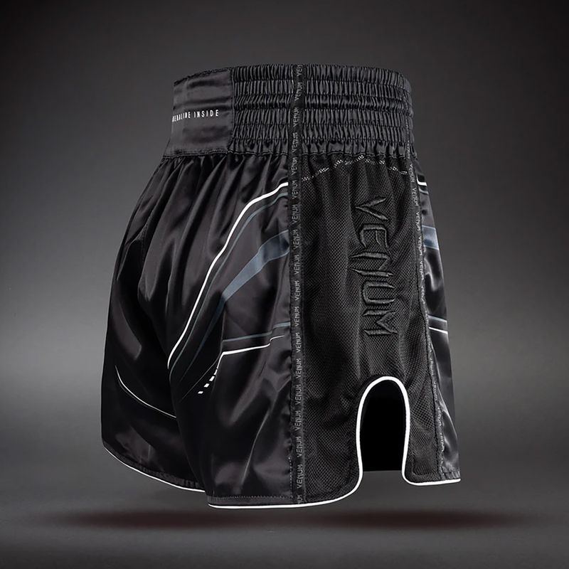 Spodenki treningowe męskie Venum Streamline Muay Thai black/white 4