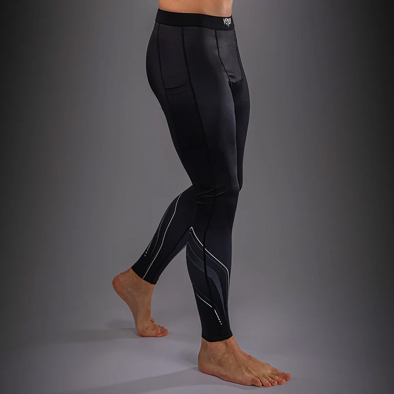 Legginsy treningowe męskie Venum Streamline Spats black/white 4