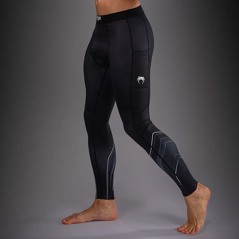 Legginsy treningowe męskie Venum Streamline Spats black/white 5