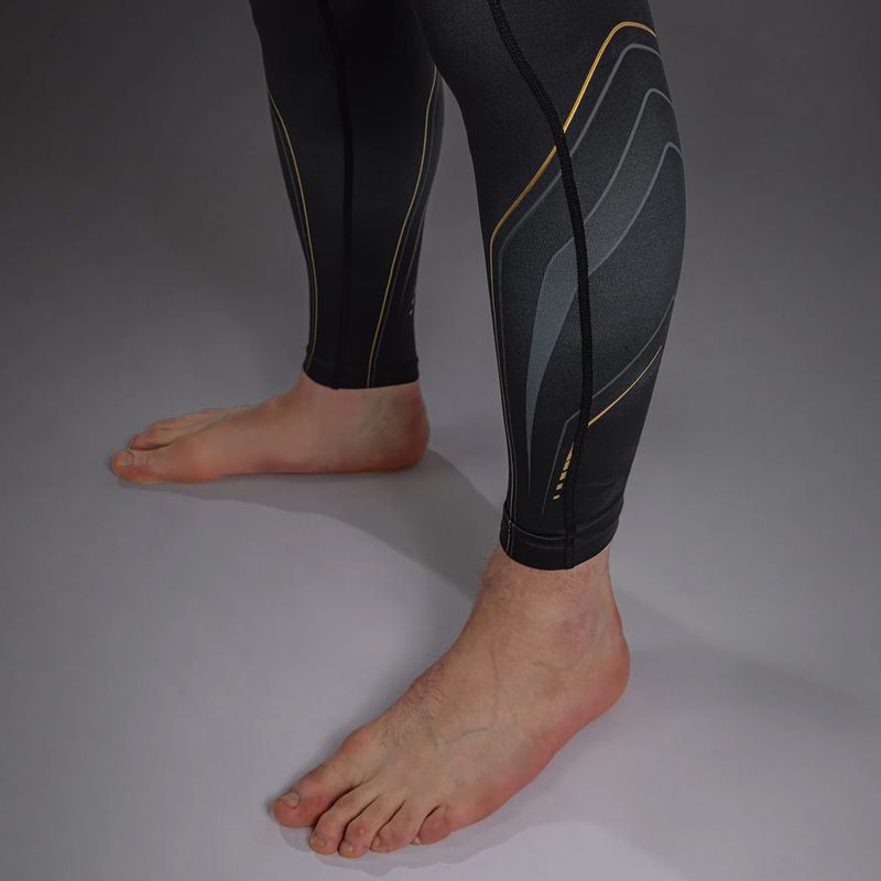 Legginsy treningowe męskie Venum Streamline Spats black/gold 6