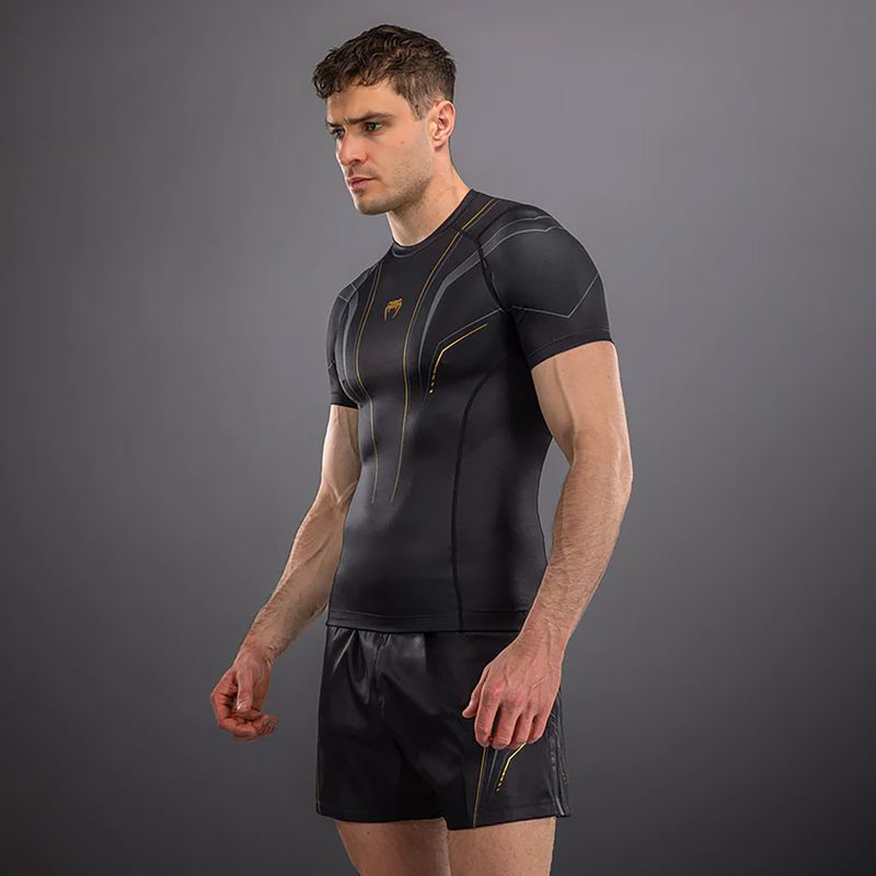 Rashguard męski Venum Streamline black/gold 3