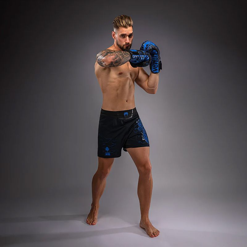 Spodenki treningowe męskie Venum Thunder Dragon black/royal blue 4