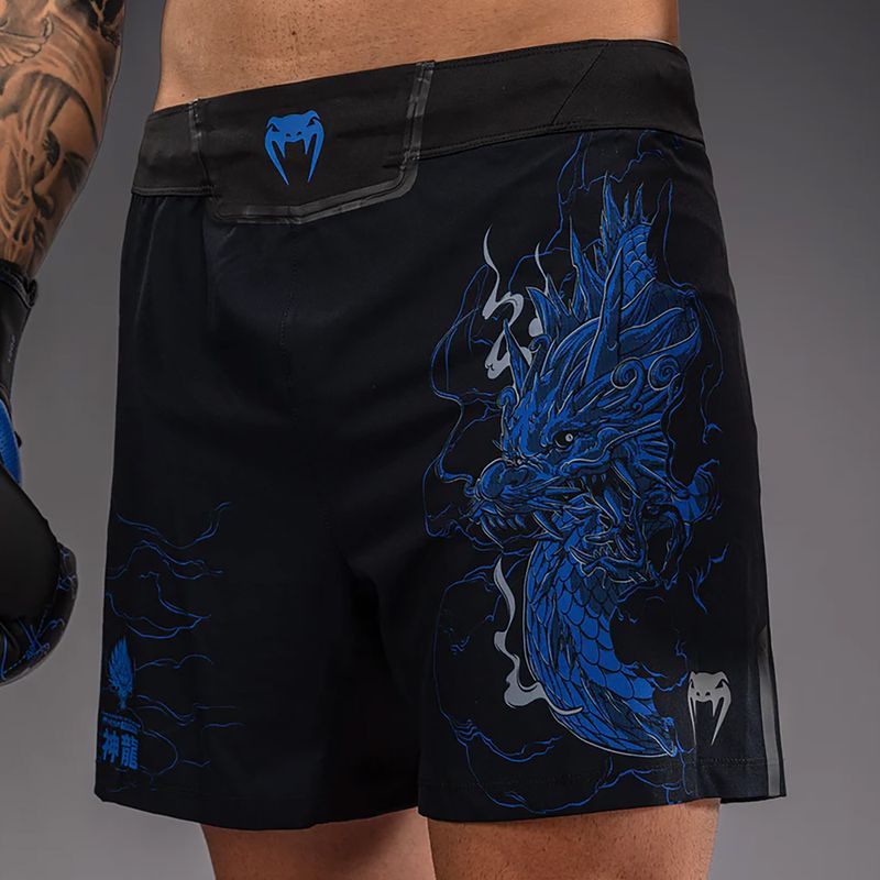 Spodenki treningowe męskie Venum Thunder Dragon black/royal blue 6