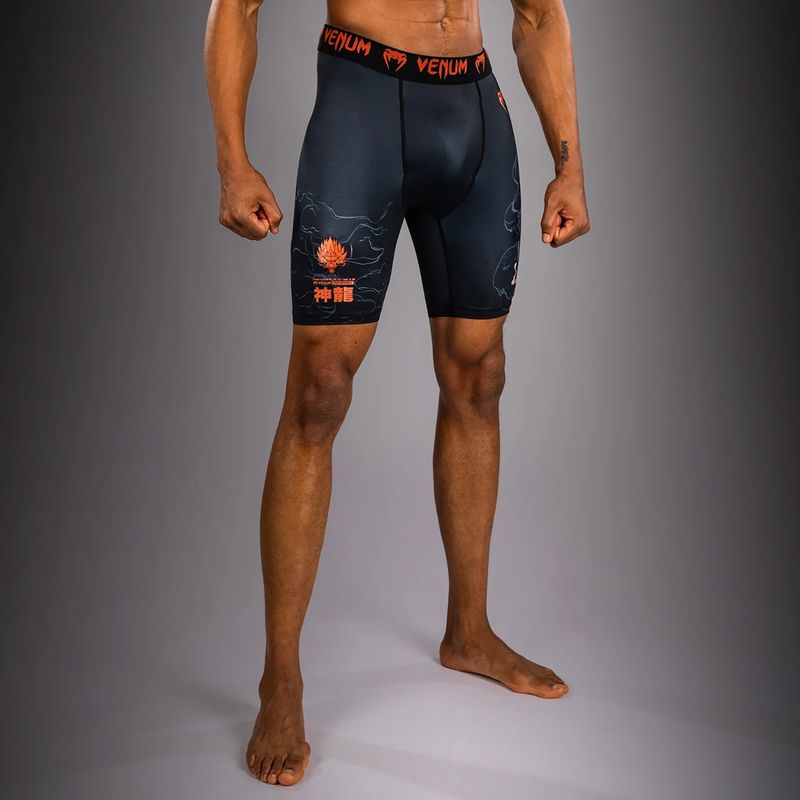 Spodenki treningowe męskie Venum Thunder Dragon Vale Tudo black/grey/copper 5