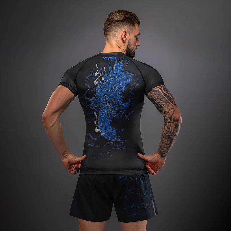 Rashguard męski Venum Thunder Dragon black/royal blue 2
